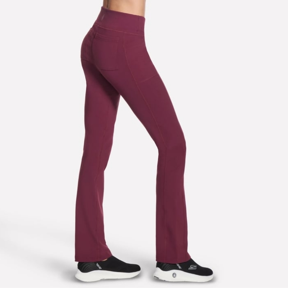 NWT Skechers Go Walk OG Active Stretch Pants Burgundy 4 Pockets Womens Medium